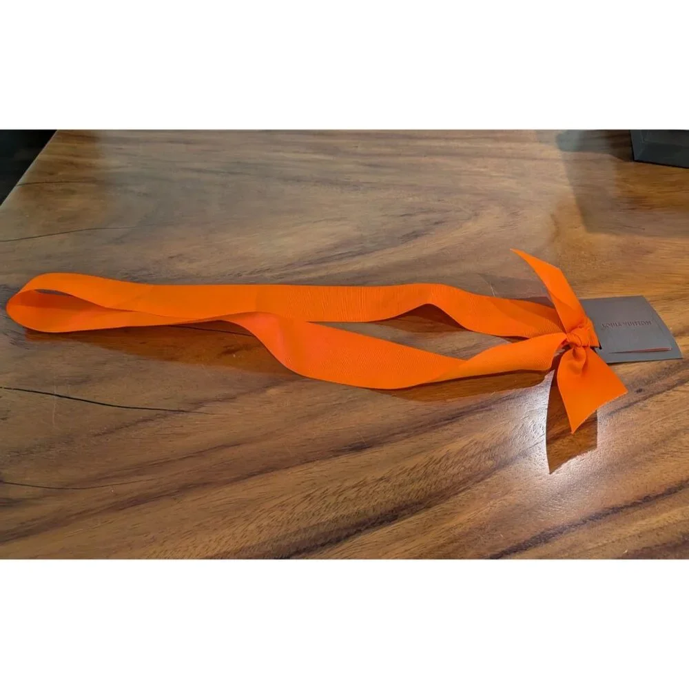 Louis Vuitton Orange Ribbon With Gift Card 44-48